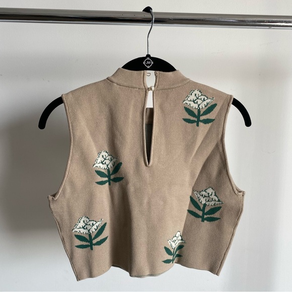 $155 NWT Rhode Jude Knit Top in Neutral Booti Sz Large - Picture 8 of 14